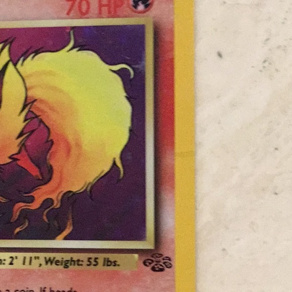 Flareon 1st Edition 1999 Holo Pokemon Card 3/64 Jungle #3 - Picture 12 of 16